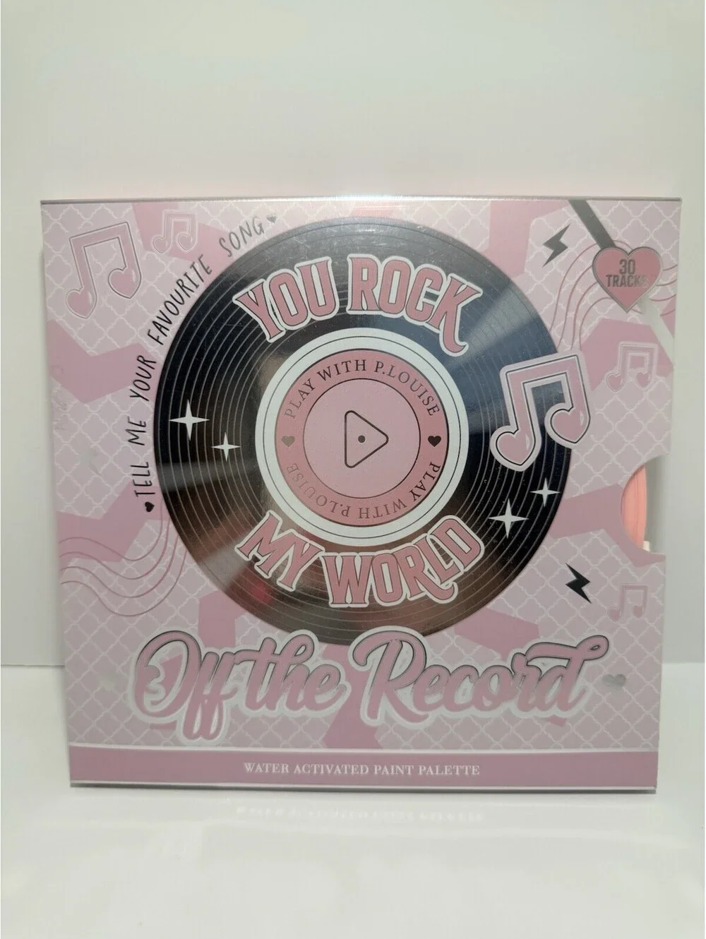 P Louise Off The Record Water Activated Paint Palette~ You Rock My World~BNIB